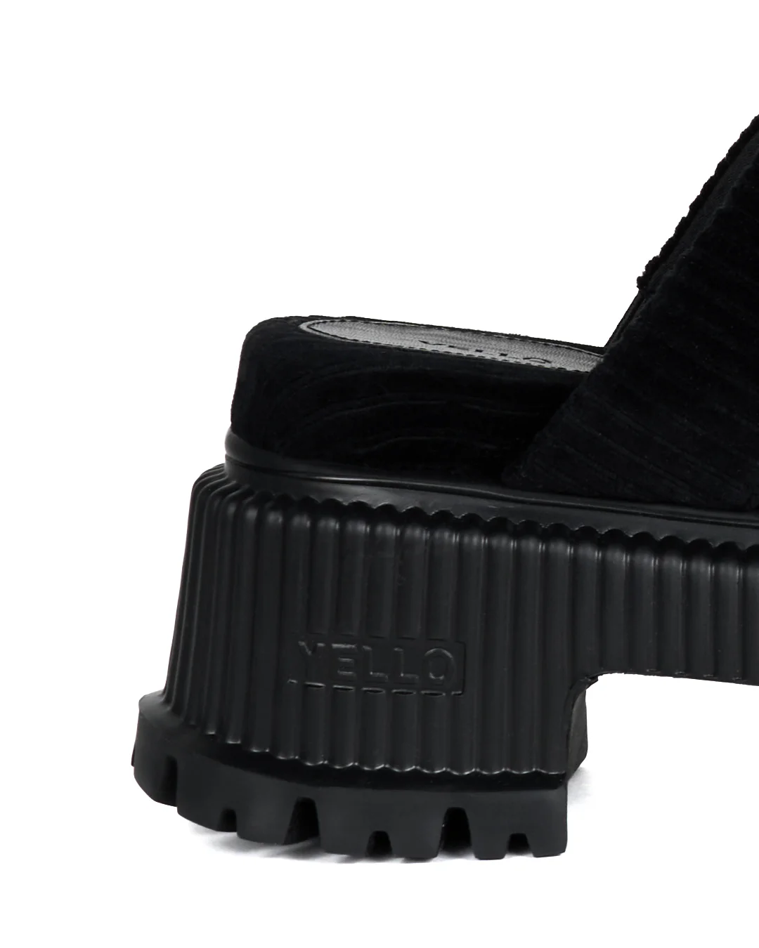 EBONY PLATFORM TONGS SANDALS - Image 4