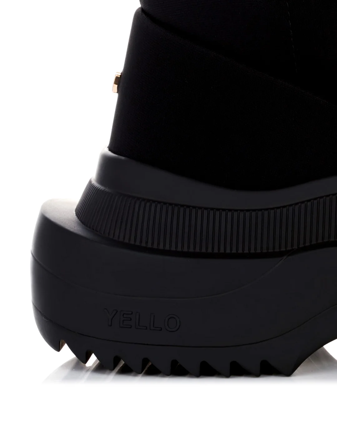 TOKYO BLACK DOUBLE SNEAKER LONG BOOTS - Image 5